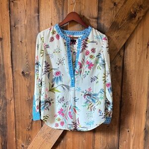 Talbots Multicolor Floral Blouse